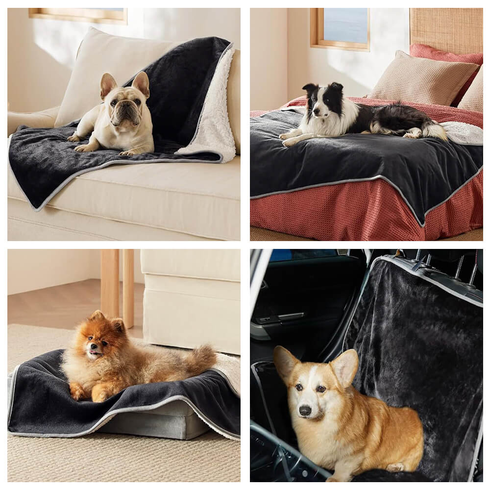 Cozy & Protective Throw Reversible Fleece Pet Blanket – Dog Beds (view 7) | Petix pet supplies for dogs and cats