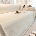 Cream Chenille Textured Pet-Friendly Anti-Scratch Throw Couch Cover – Couch Cover (mai… | Petix pet supplies for dogs and cats