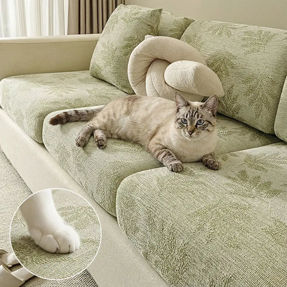 Elastic Chenille All-Season Anti-Scratch Full-Coverage Couch Cover – Couch Cover (view… | Petix pet supplies for dogs and cats
