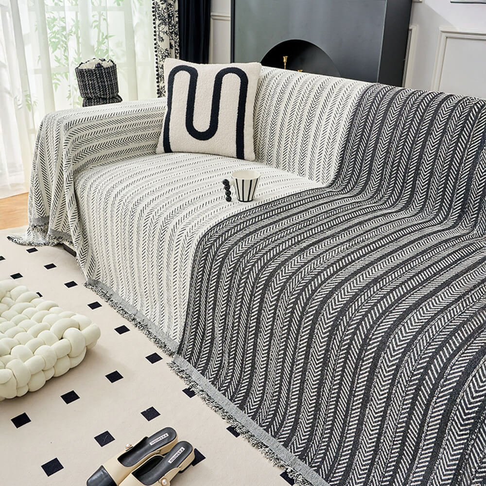 Elegant Herringbone Chenille Textured Throw Couch Cover – Couch Cover (view 12) | Petix pet supplies for dogs and cats