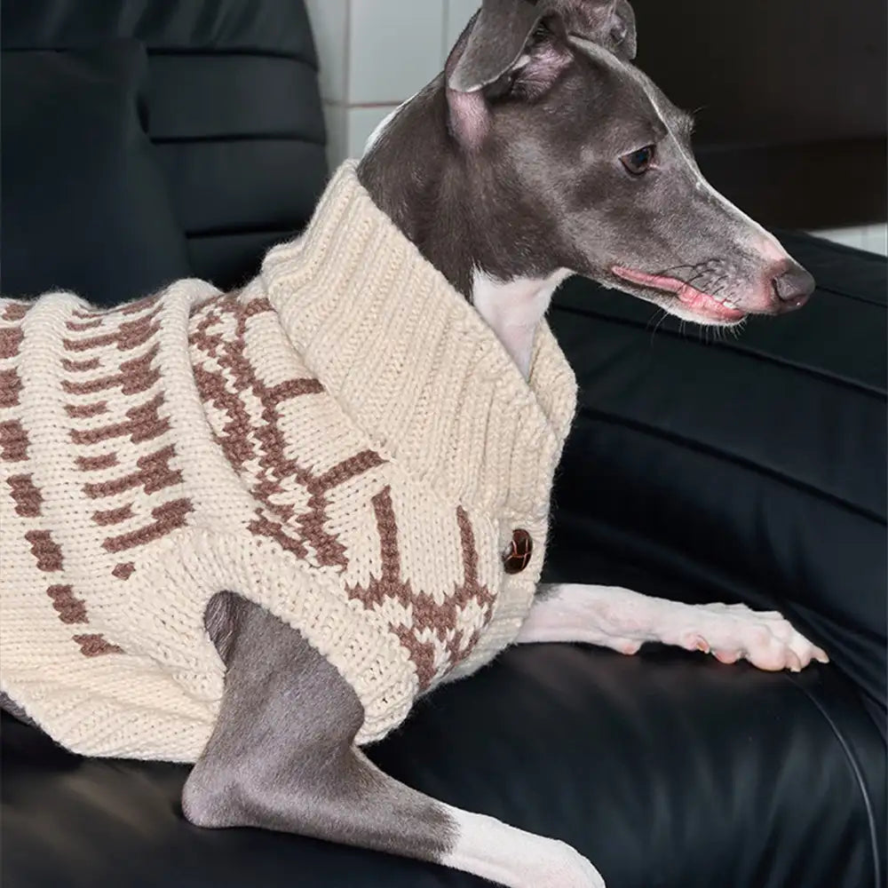 Fair Isle Pattern Sleeveless Dog Sweater For Small Dogs – Dog Apparel (view 7) | Petix pet supplies for dogs and cats