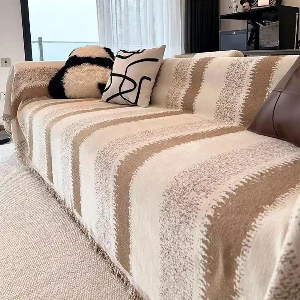 Fashion Striped Chenille Scratch-Resistant Sofa Protection Couch Cover – Couch Cover (… | Petix pet supplies for dogs and cats