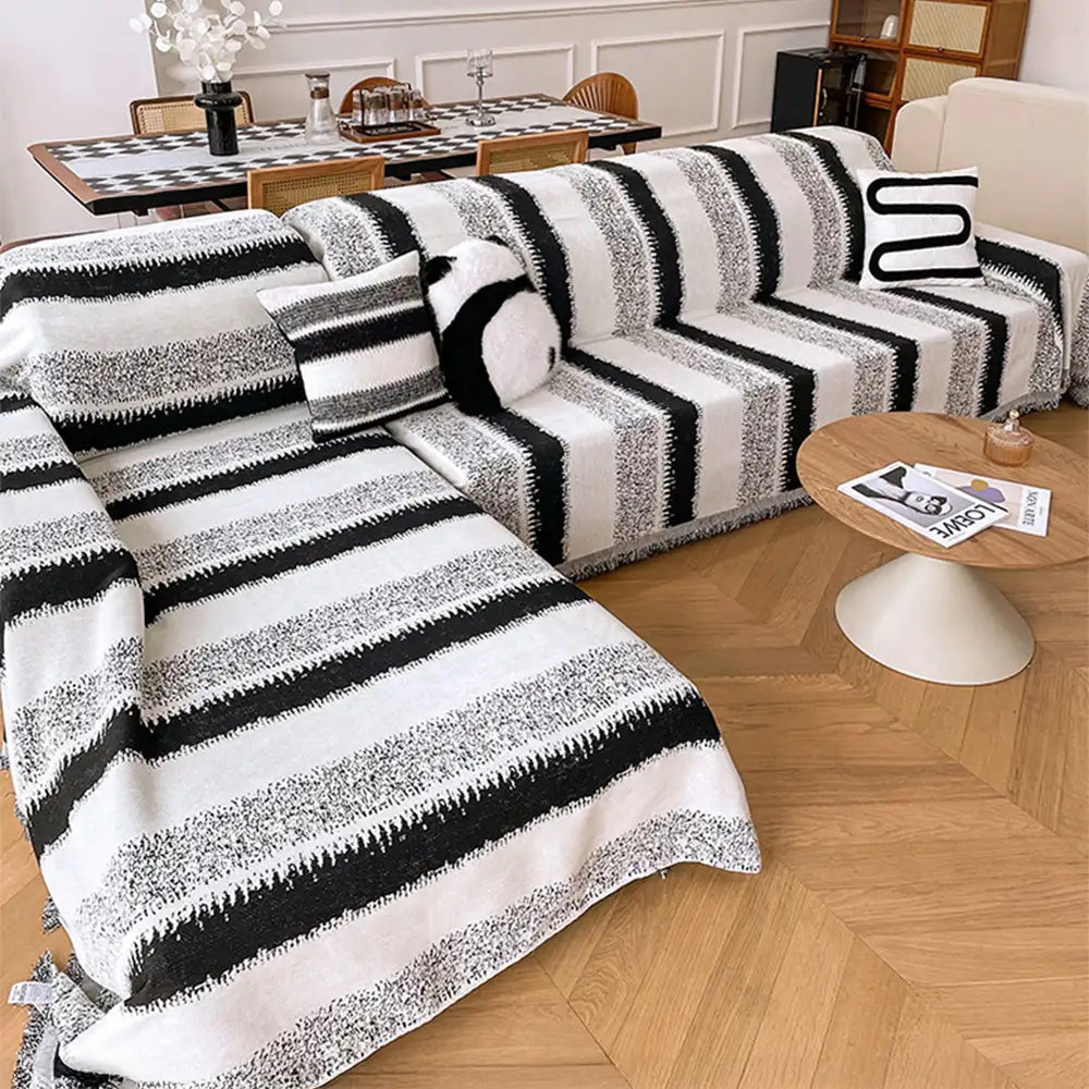 Fashion Striped Chenille Scratch-Resistant Sofa Protection Couch Cover – Couch Cover (… | Petix pet supplies for dogs and cats