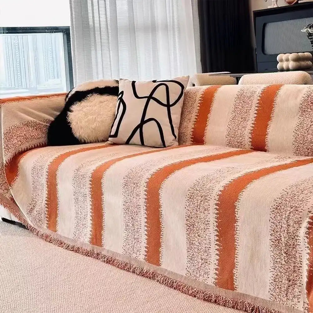 Fashion Striped Chenille Scratch-Resistant Sofa Protection Couch Cover – Couch Cover (… | Petix pet supplies for dogs and cats