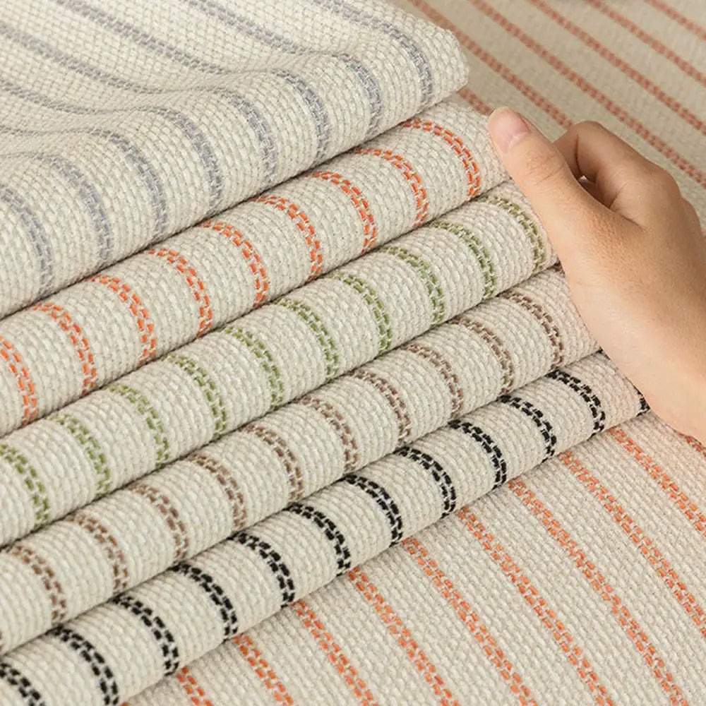Faux Cotton-Linen Chenille Striped Breathable Scratch-Resistant Couch Cover – Couch Co… | Petix pet supplies for dogs and cats