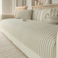 Faux Cotton-Linen Chenille Striped Breathable Scratch-Resistant Couch Cover – Couch Co… | Petix pet supplies for dogs and cats