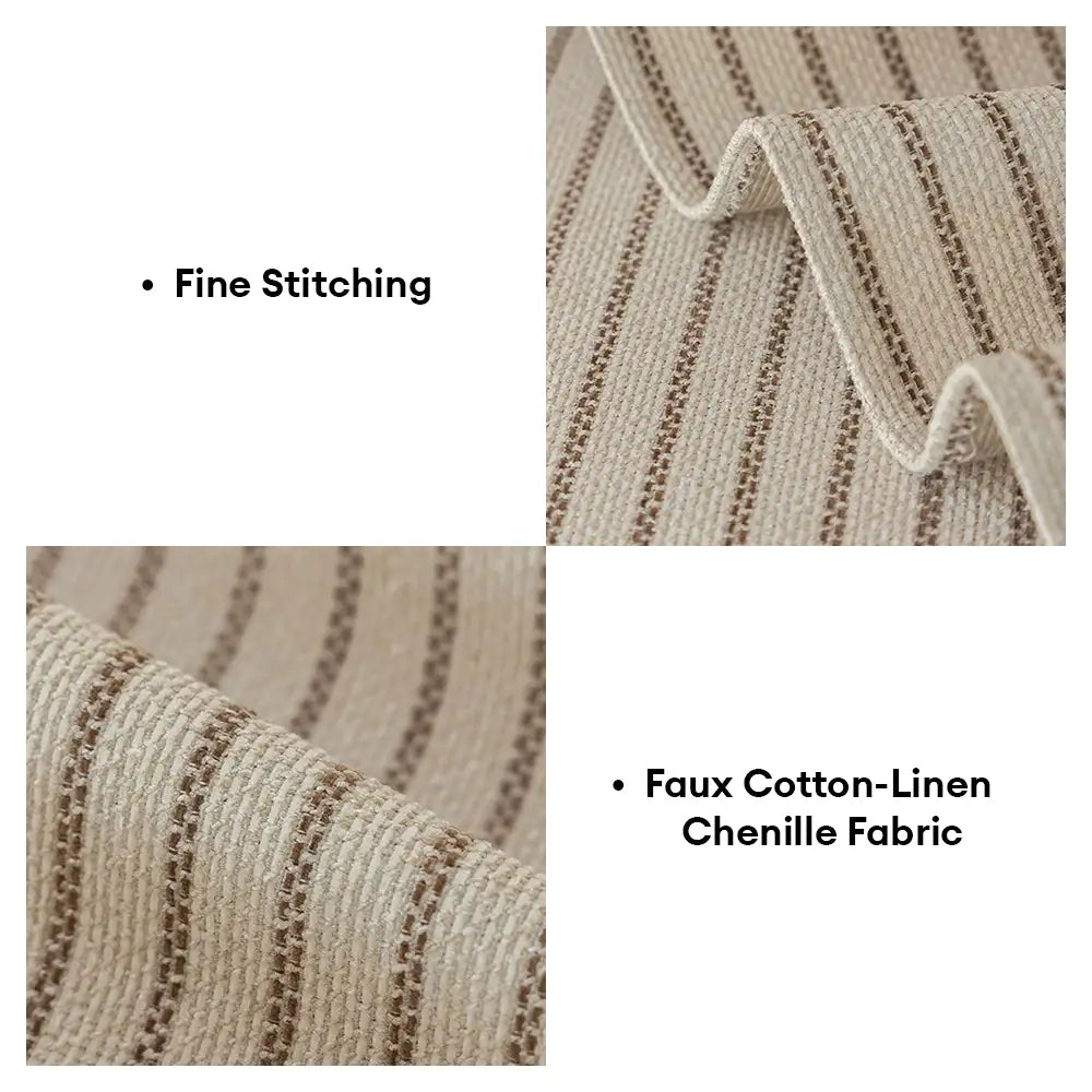 Faux Cotton-Linen Chenille Striped Breathable Scratch-Resistant Couch Cover – Couch Co… | Petix pet supplies for dogs and cats