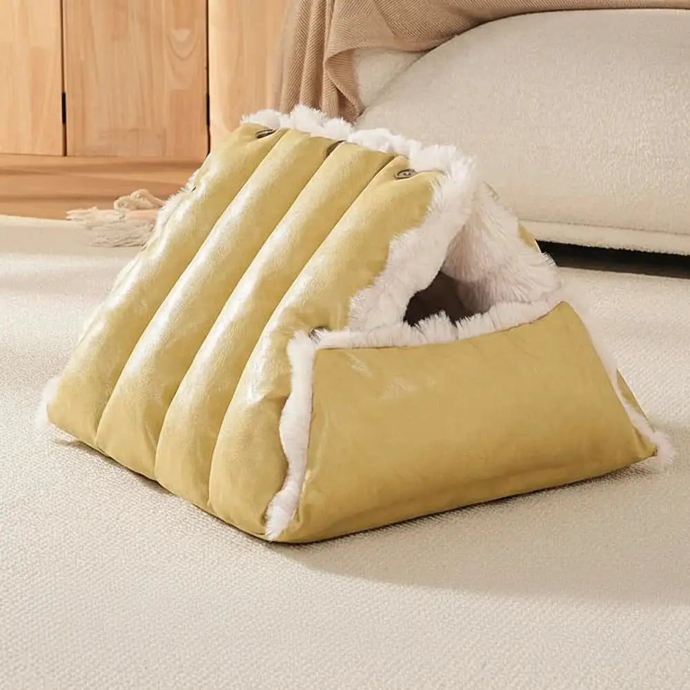 Faux Leather Vintage Multi-function Plush Dog Bed Convertible Dog Car Seat – Dog Beds… | Petix pet supplies for dogs and cats