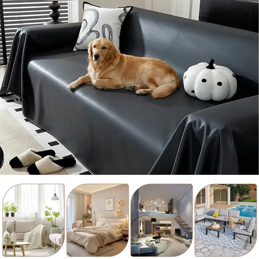 Faux Leather Waterproof Pet Hair-Resistant Sofa Protector Couch Cover – Couch Cover (v… | Petix pet supplies for dogs and cats