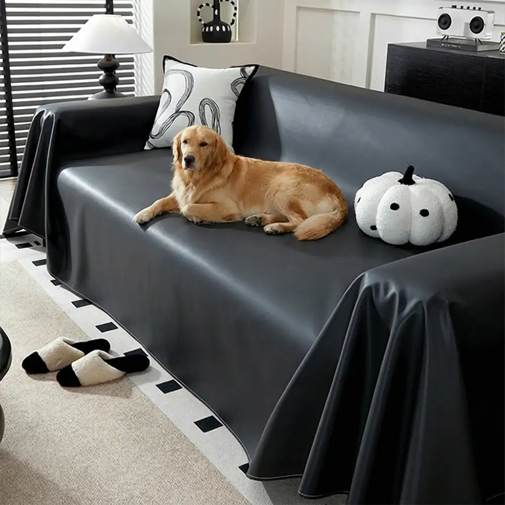 Faux Leather Waterproof Pet Hair-Resistant Sofa Protector Couch Cover – Couch Cover (v… | Petix pet supplies for dogs and cats