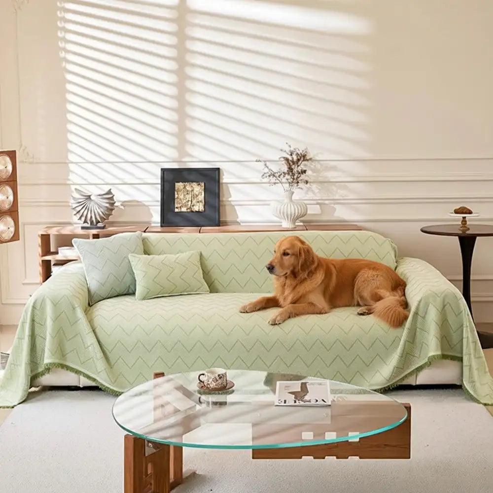 Faux Linen Scratch-Resistant Furniture Protector Sofa Blanket Couch Cover – Couch Cove… | Petix pet supplies for dogs and cats