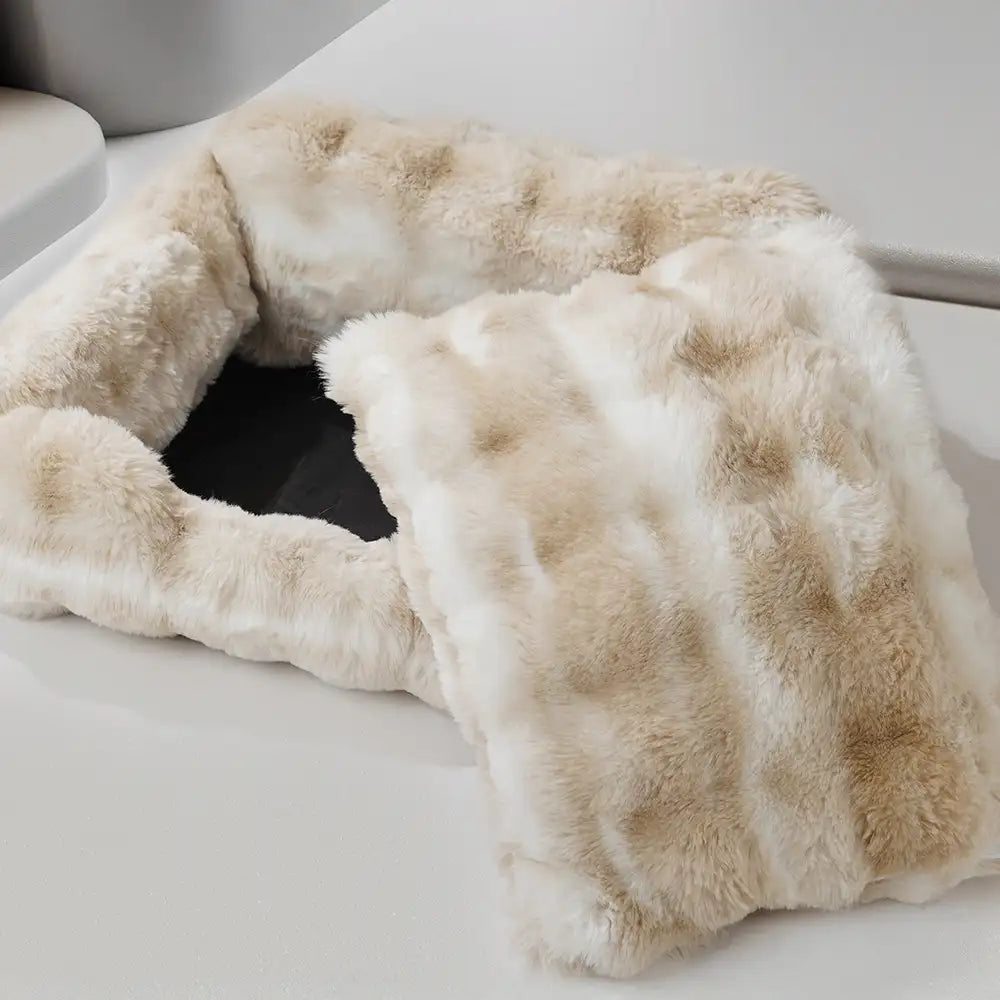 Faux Rabbit Velvet Fluffy Soft Dog And Cat Sofa Bed – Dog Beds (view 6) | Petix pet supplies for dogs and cats