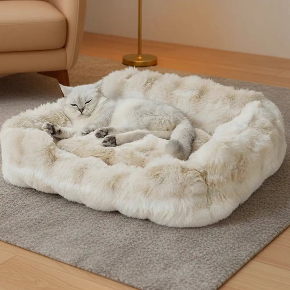 Faux Rabbit Velvet Fluffy Soft Dog And Cat Sofa Bed – Dog Beds (view 8) | Petix pet supplies for dogs and cats
