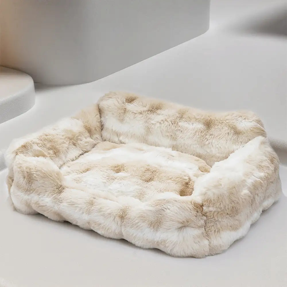 Faux Rabbit Velvet Fluffy Soft Dog And Cat Sofa Bed – Dog Beds (view 9) | Petix pet supplies for dogs and cats