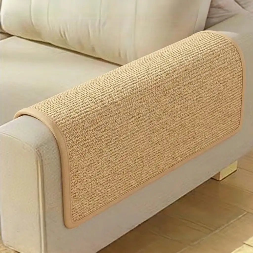Faux Sisal Cat Scratcher Mat Sofa Protector with Velcro Tape – Scratching Post (view 1… | Petix pet supplies for dogs and cats