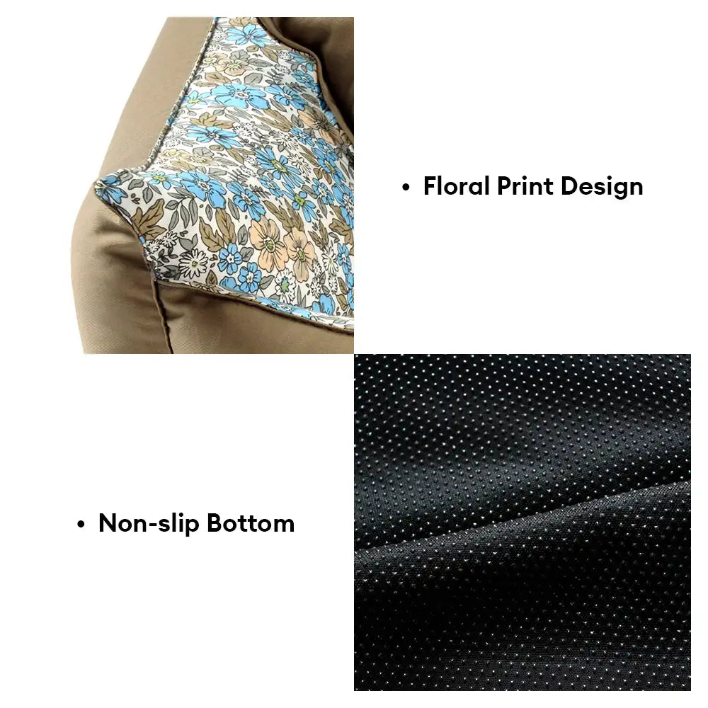 Floral Pattern Anti Static Washable All Season Dog Bed – Dog Beds (view 3) | Petix pet supplies for dogs and cats