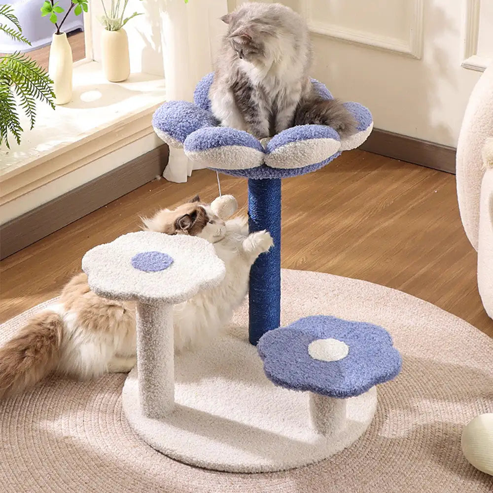 Flower Multi-Level Sisal Scratching Post Cat Tree – Cat Tree (view 6) | Petix pet supplies for dogs and cats