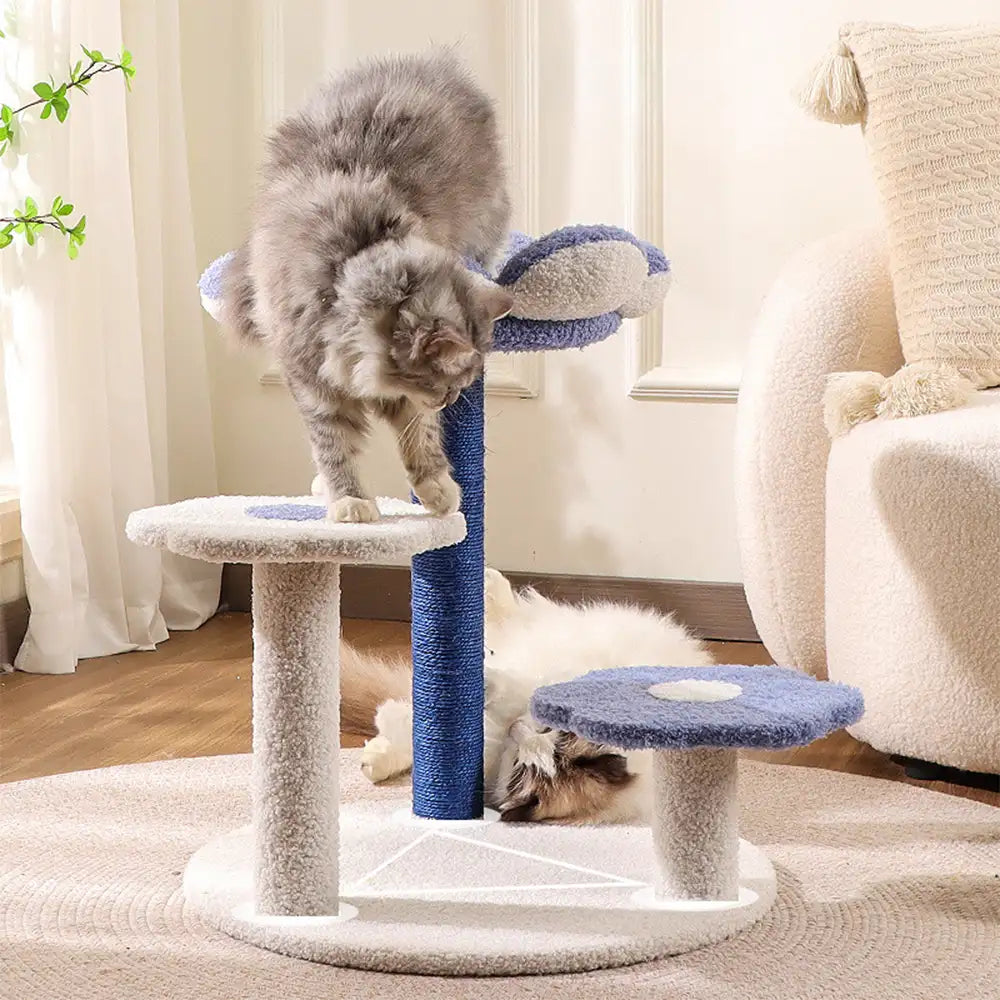 Flower Multi-Level Sisal Scratching Post Cat Tree – Cat Tree (view 7) | Petix pet supplies for dogs and cats