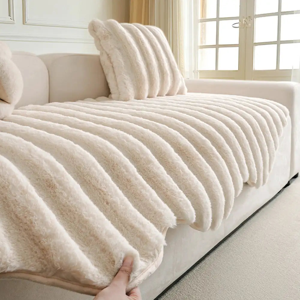 Fluffy Comfort Plush Furniture Protection Decorative Couch Cover – Couch Cover (view 6) | Petix pet supplies for dogs and cats