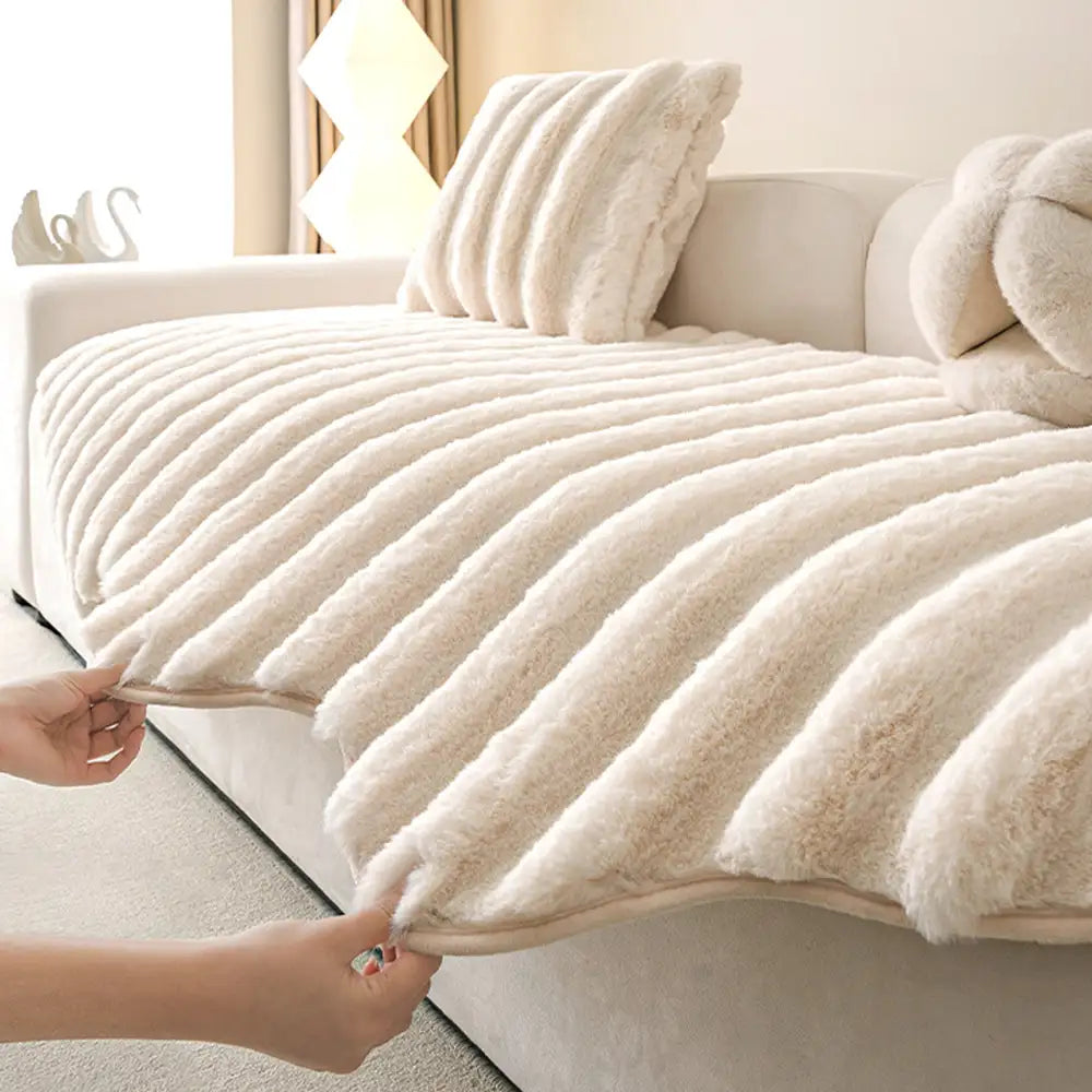 Fluffy Comfort Plush Furniture Protection Decorative Couch Cover – Couch Cover (view 7) | Petix pet supplies for dogs and cats