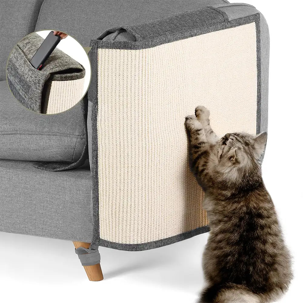 Fully Wrapped Cat Scratcher Mat Faux Sisal Sofa Armrest Protection for Cats – Scratchi… | Petix pet supplies for dogs and cats