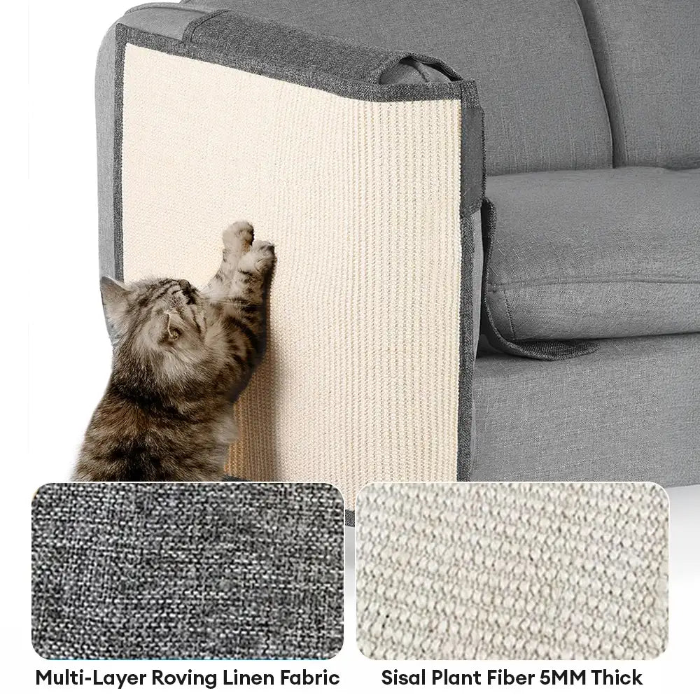 Fully Wrapped Cat Scratcher Mat Faux Sisal Sofa Armrest Protection for Cats – Scratchi… | Petix pet supplies for dogs and cats