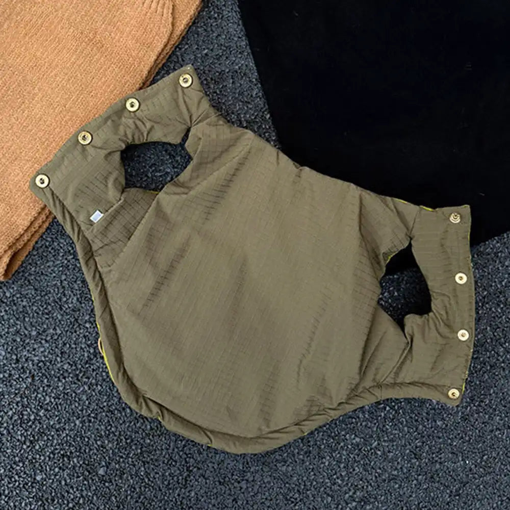 Fashion Reversible Padded Thick Warm Dog Jacket – Dog Apparel (view 8) | Petix pet supplies for dogs and cats