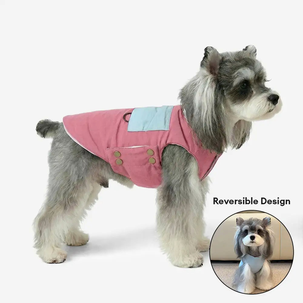 Functional Color-Block Dual-Sided Reversible Wear Dog Vest Coat – Dog Apparel (view 6) | Petix pet supplies for dogs and cats