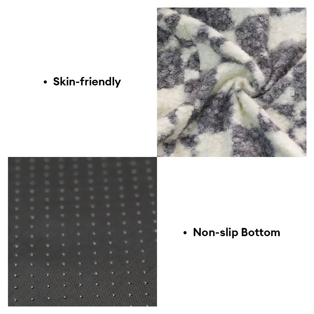 Geometric-Pattern Plush Thermal Removable And Washable Dog Bed – Dog Beds (view 4) | Petix pet supplies for dogs and cats