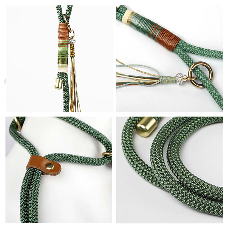 Hand-knitted Braided Rope No Pull Cool Dog Accessories Training Collars – Pet Leashes… | Petix pet supplies for dogs and cats