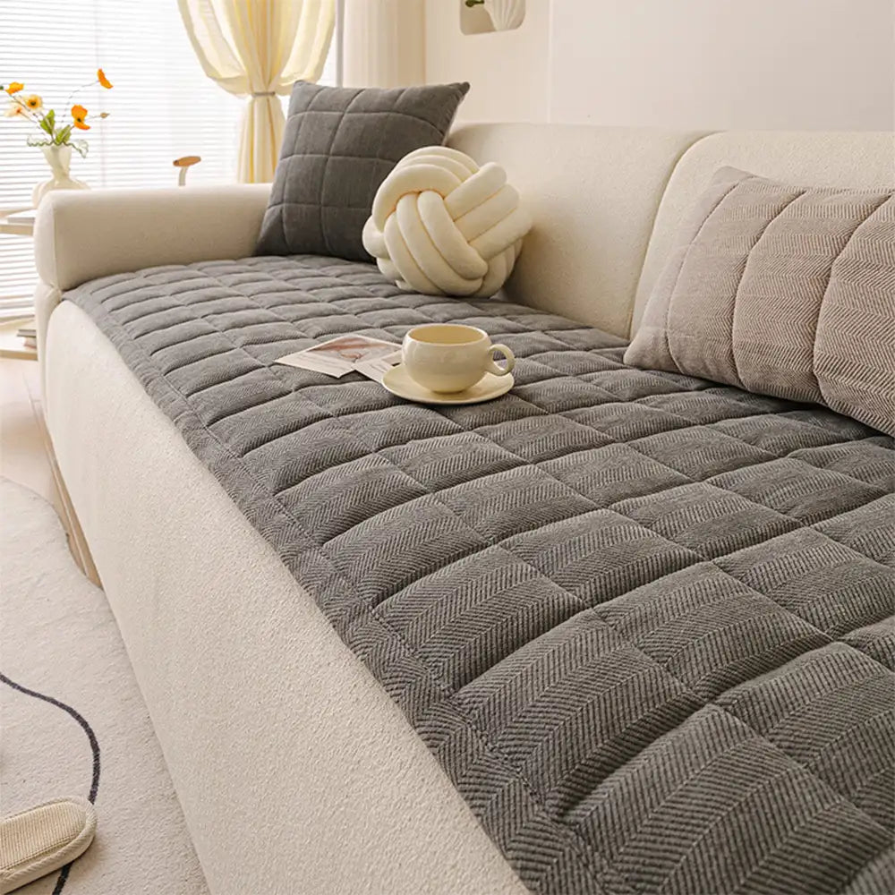 Herringbone Chenille Elegant Breathable Sofa Decoration Non-slip Couch Cover – Couch C… | Petix pet supplies for dogs and cats