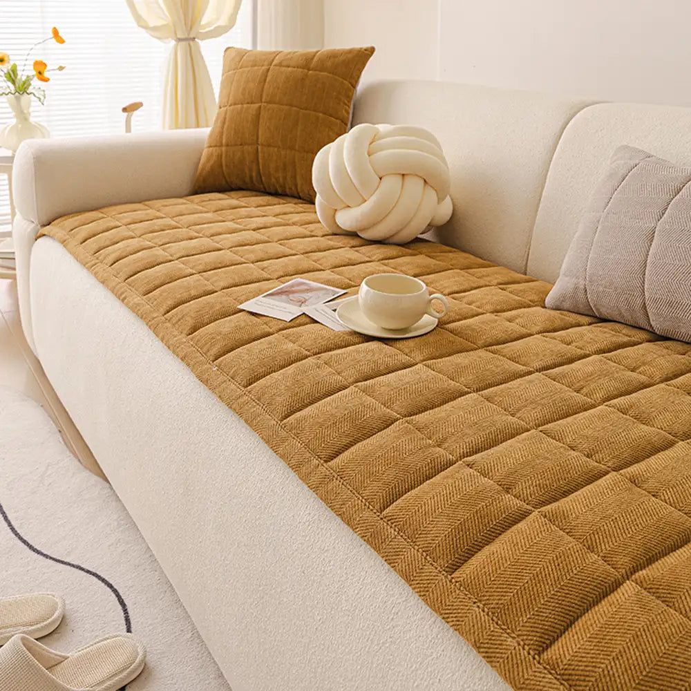 Herringbone Chenille Elegant Breathable Sofa Decoration Non-slip Couch Cover – Couch C… | Petix pet supplies for dogs and cats