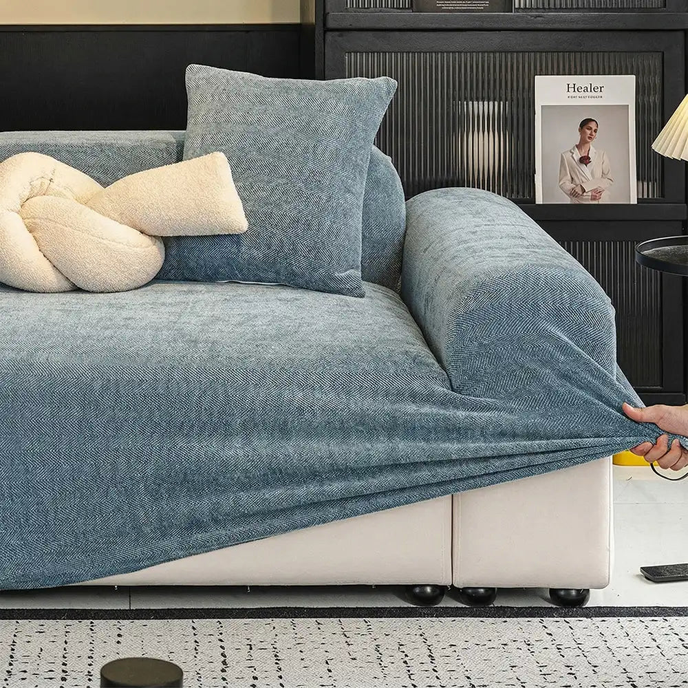 Herringbone Full Coverage Scratch-Resistant Sofa Protection Magic Stretch  Sectional C… | Petix pet supplies for dogs and cats