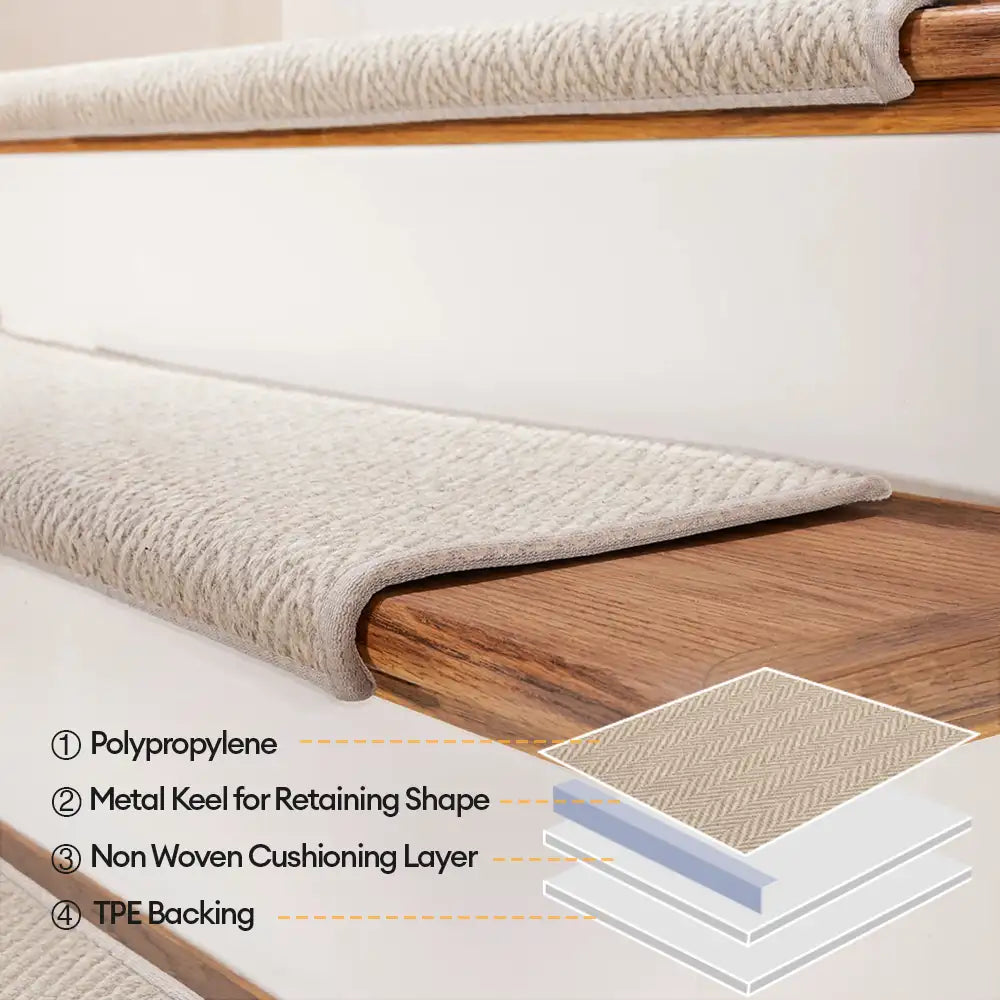 Herringbone Wear-Resistant Stair Protection Tape Free Carpet Stair Treads – Rug (view… | Petix pet supplies for dogs and cats