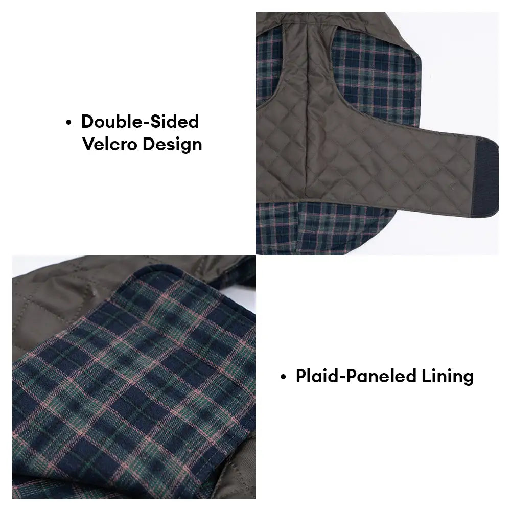 High-Neck Quilted Dog Vest – Warm Fashion Winter Coat – Dog Apparel (view 7) | Petix pet supplies for dogs and cats