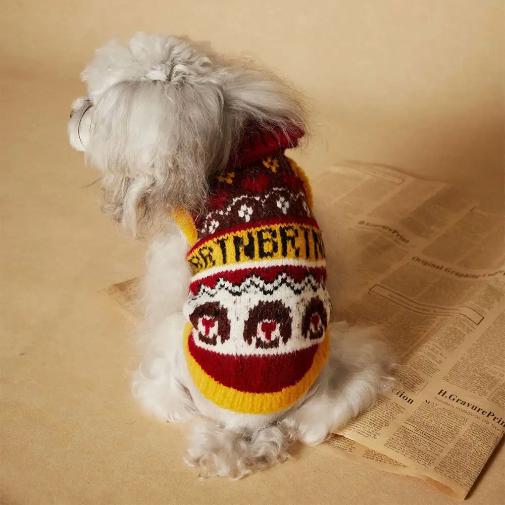Jacquard Thick-Knit Sleeveless Dog Sweater – Designed for Dachshunds, French Bulldogs… | Petix pet supplies for dogs and cats