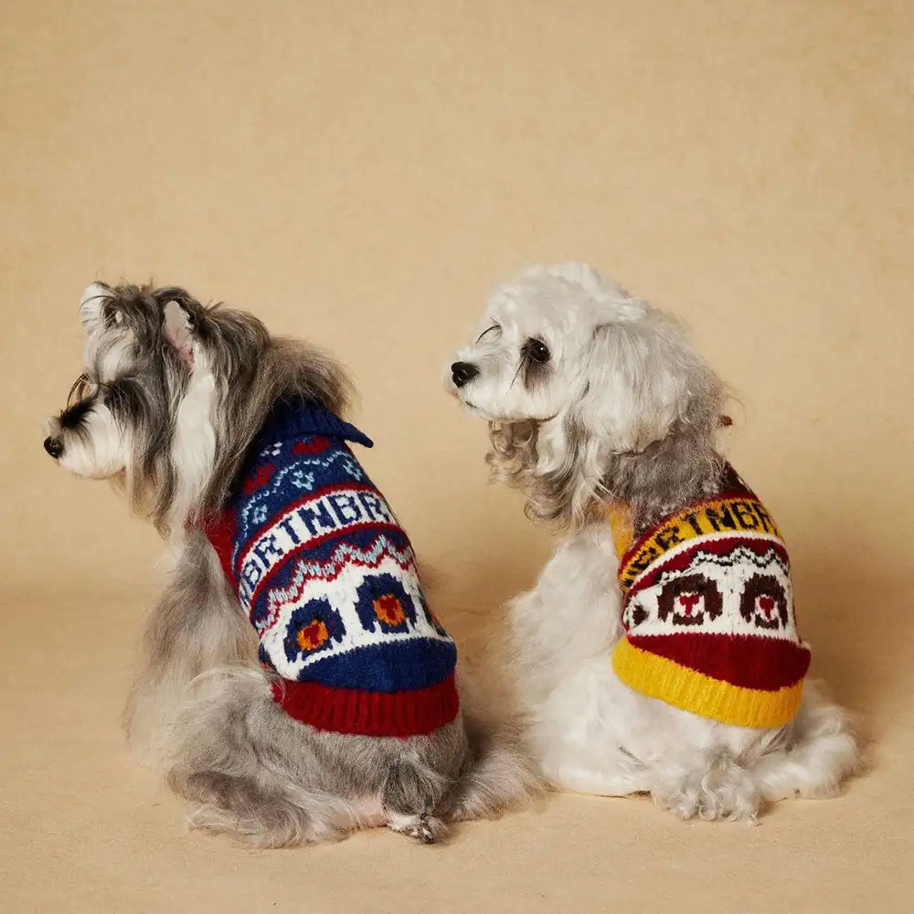 Jacquard Thick-Knit Sleeveless Dog Sweater – Designed for Dachshunds, French Bulldogs… | Petix pet supplies for dogs and cats