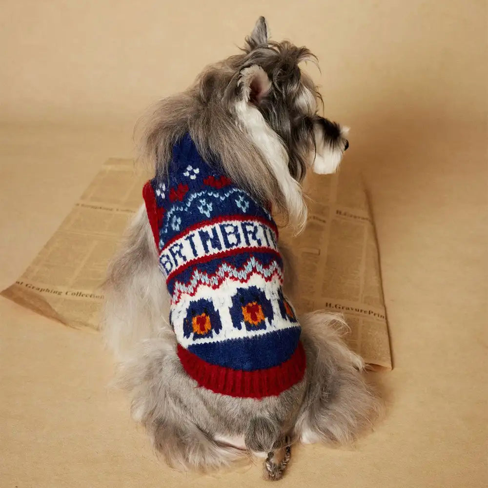 Jacquard Thick-Knit Sleeveless Dog Sweater – Designed for Dachshunds, French Bulldogs… | Petix pet supplies for dogs and cats