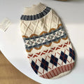 Knitted Fair Isle Diamond Dog Sweater – Dog Apparel (view 2) | Petix pet supplies for dogs and cats