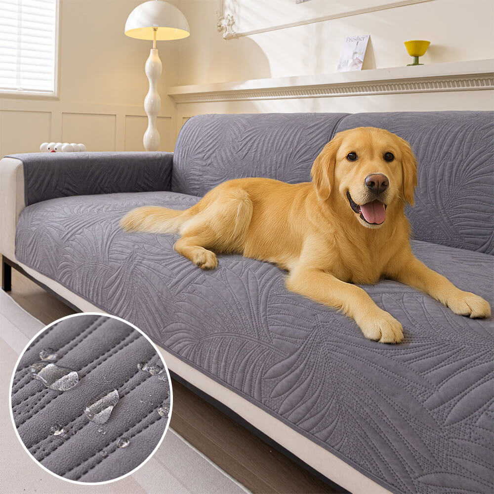 Large Leaf Pattern Water-resistant Sofa Protector Non-Slip Couch Cover – Couch Cover (… | Petix pet supplies for dogs and cats