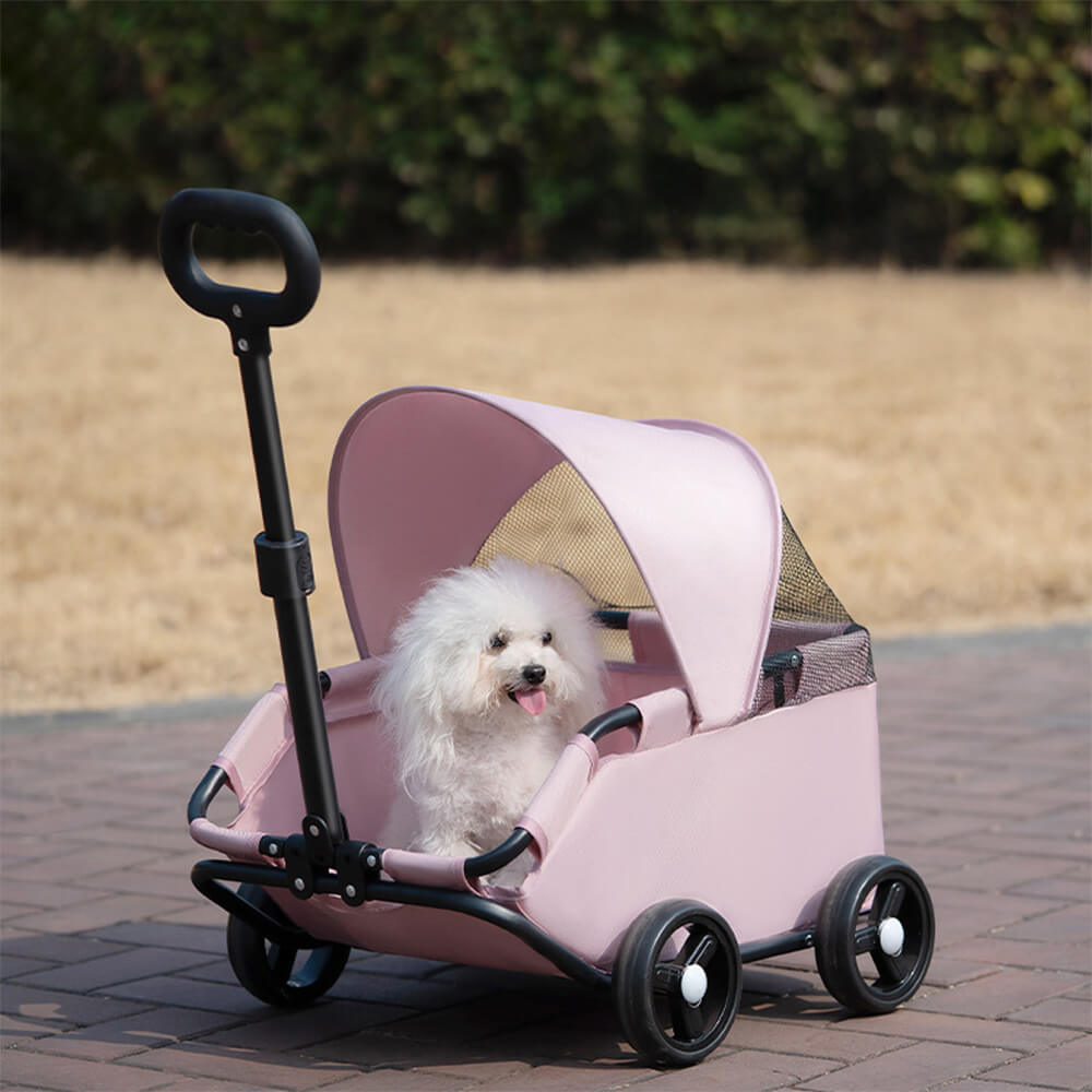 Lightweight Compact Foldable Small Dogs Pet Stroller with Sunshade Canopy – Pet Carrie… | Petix pet supplies for dogs and cats