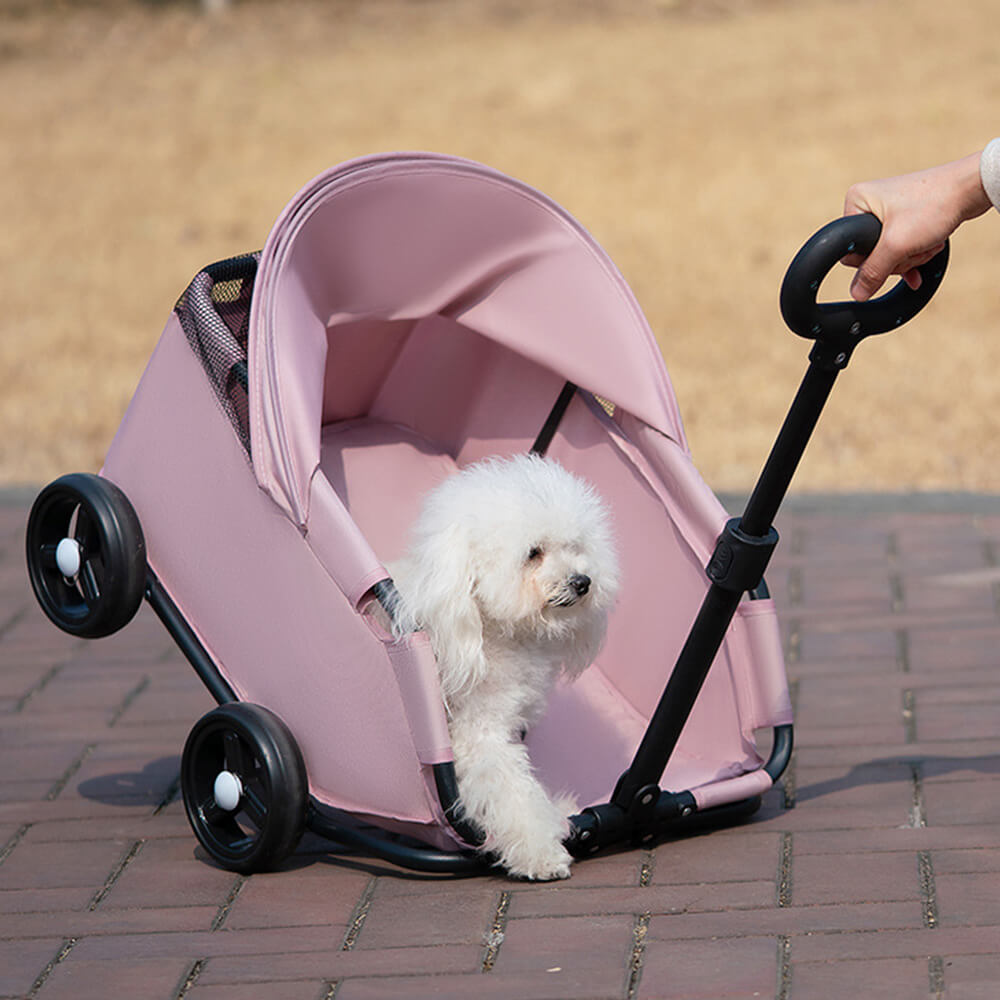 Lightweight Compact Foldable Small Dogs Pet Stroller with Sunshade Canopy – Pet Carrie… | Petix pet supplies for dogs and cats