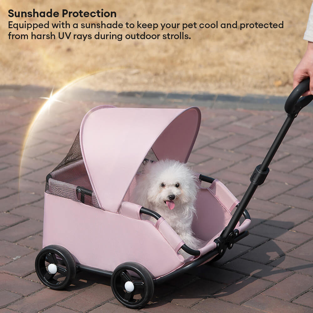 Lightweight Compact Foldable Small Dogs Pet Stroller with Sunshade Canopy – Pet Carrie… | Petix pet supplies for dogs and cats