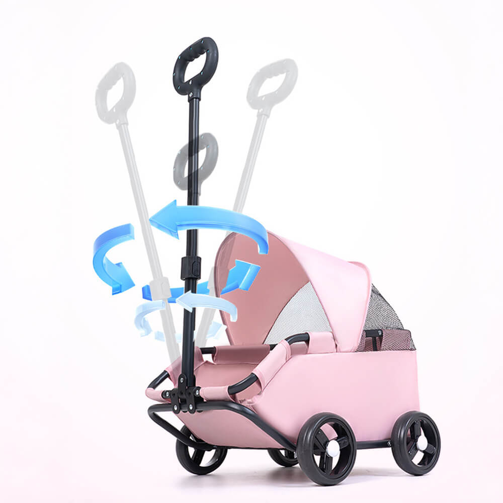 Lightweight Compact Foldable Small Dogs Pet Stroller with Sunshade Canopy – Pet Carrie… | Petix pet supplies for dogs and cats