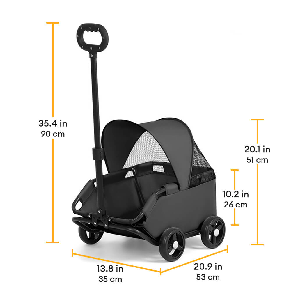 Lightweight Compact Foldable Small Dogs Pet Stroller with Sunshade Canopy – Pet Carrie… | Petix pet supplies for dogs and cats