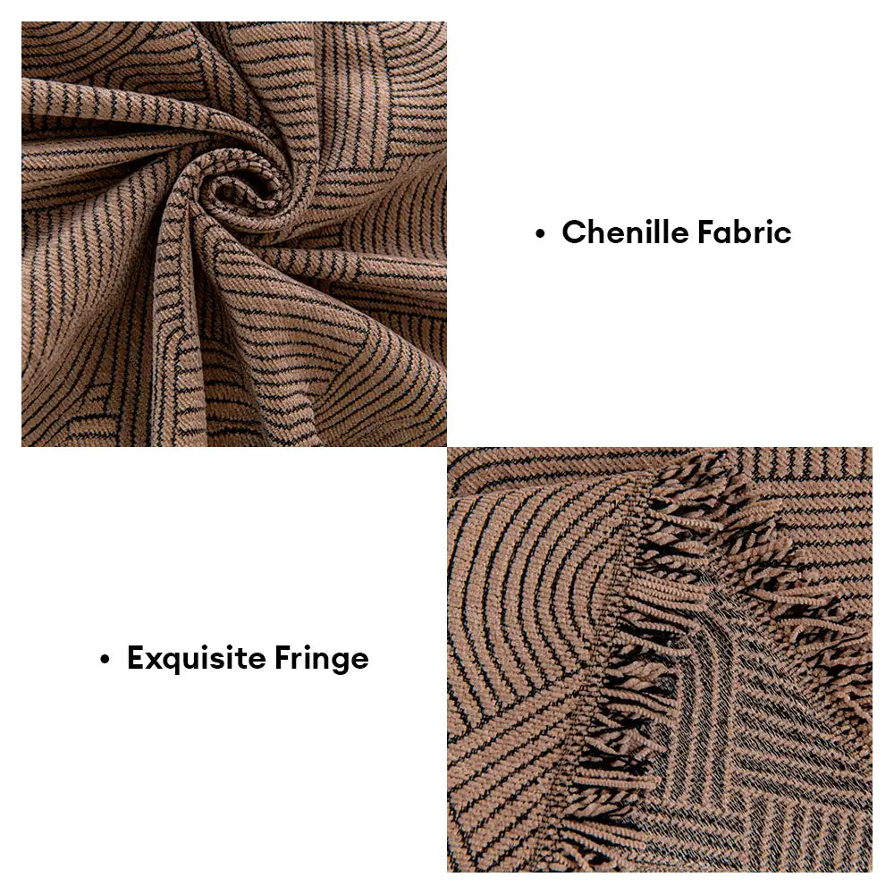 Linework Pattern Chenille Comfortable Scratch-Resistant Sofa Protection Couch Cover… | Petix pet supplies for dogs and cats