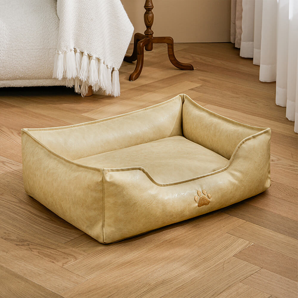 Luxury Faux Leather Waterproof Removable Dog Sofa Bed – Dog Beds (view 16) | Petix pet supplies for dogs and cats