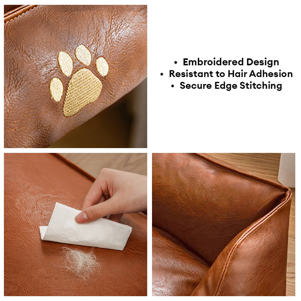 Luxury Faux Leather Waterproof Removable Dog Sofa Bed – Dog Beds (view 6) | Petix pet supplies for dogs and cats