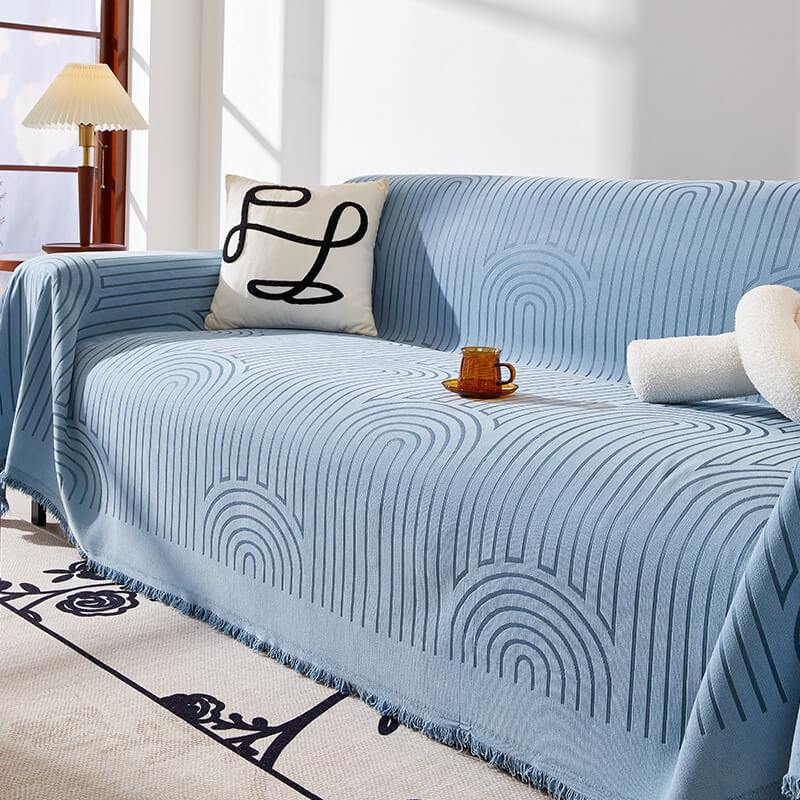 Minimalist Arch Motif Scratch-Resistant Chenille Throw Couch Cover – Couch Cover (view… | Petix pet supplies for dogs and cats