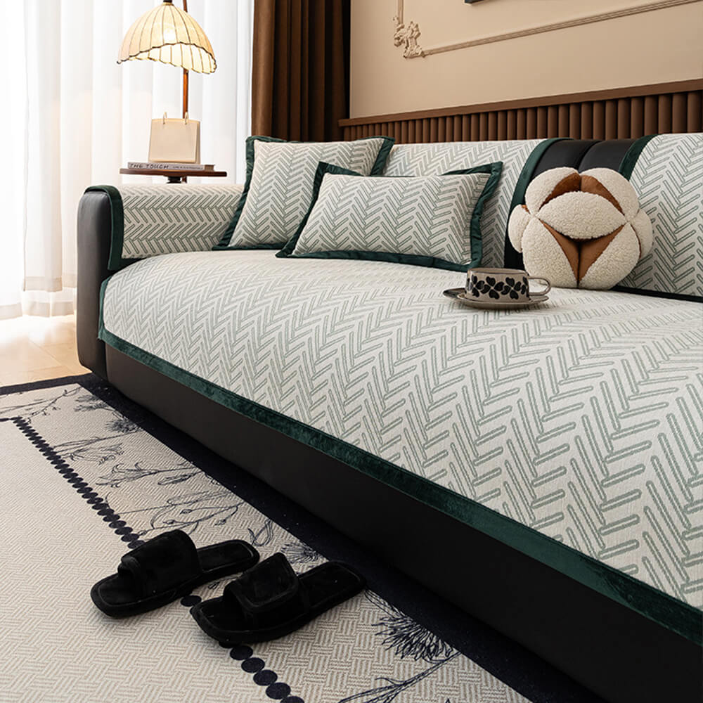 Modern Chic Herringbone Chenille Anti-scratch Non-Slip Couch Cover – Couch Cover (view… | Petix pet supplies for dogs and cats